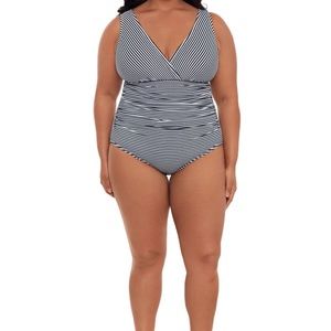 Striped one piece